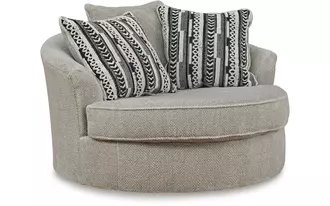 oversized swivel accent chair  