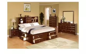 king storage headboard merlot  in  by lifestyle