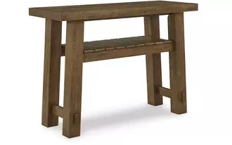 sofa table mackifeld in warm brown by ashley