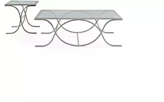 dna glass brass end table 