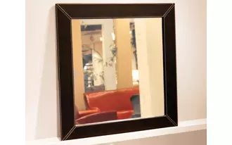 rio leather wall mirror  in  by decor rest