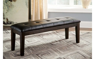 D596-00 Haddigan LARGE UPH DINING ROOM BENCH