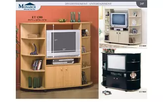 bookcase - beige - gold - storage unit  in  by monarch specialties