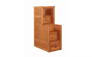 WRANGLE HILL AMBER WASH STAIRWAY CHEST 460098 460098 COASTER