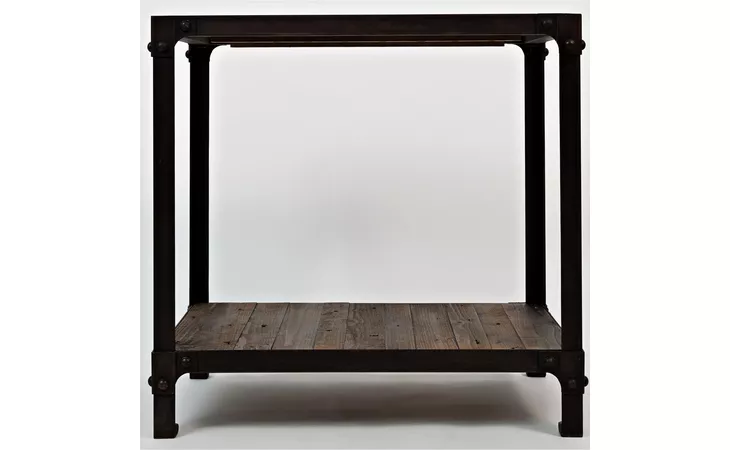 1540-7 FRANKLIN FORGE COLLECTION INDUSTRIAL CHAIRSIDE TABLE W SHELF
