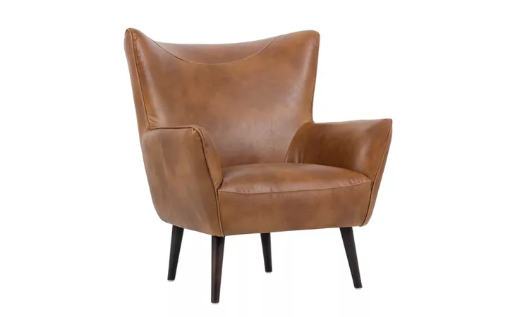 101966 LUTHER LUTHER LOUNGE CHAIR - TOBACCO TAN
