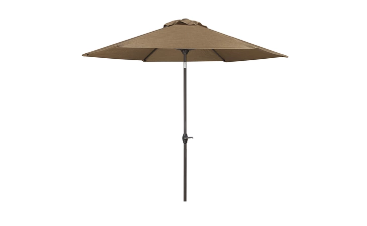 P000-981 Umbrella Accessories - Brown MEDIUM AUTO TILT UMBRELLA