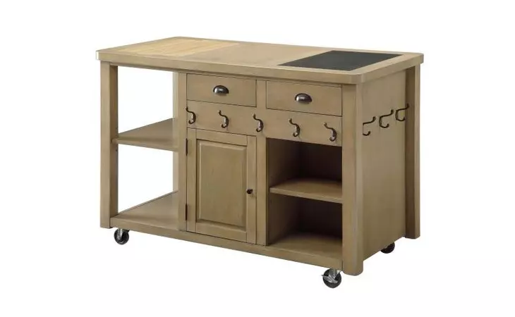 102286 KITCHEN ISLAND (WEATHERED NATURAL) COASTER  102286