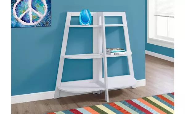 bookcase - 48 h - white accent etagere by monarch specialties