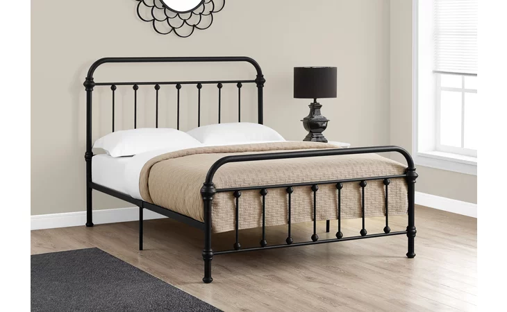 I2636F BED - FULL SIZE - BLACK METAL FRAME ONLY MONARCH SPECIALTIES  I2636F