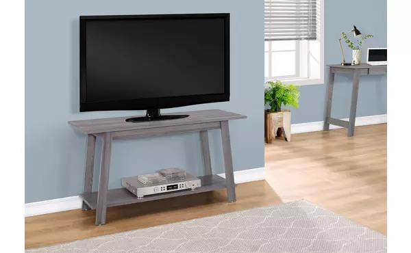tv stand - 42 l - grey by monarch specialties