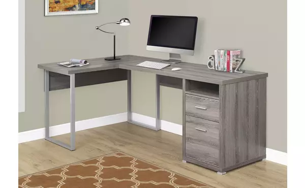computer desk - 80 l - dark taupe left or right facing by monarch specialties