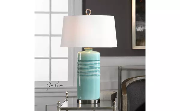 rila table lamp by uttermost