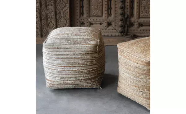 shiro pouf by uttermost