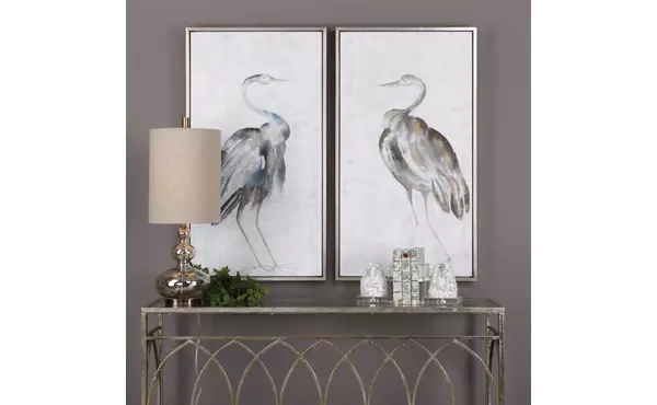 summer birds hand painted canvases, s-2 hp by uttermost