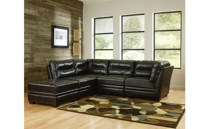 1890146 ARMLESS CHAIR-SECTIONALS-DURABLEND - CHOCOLATE ASHLEY  1890146