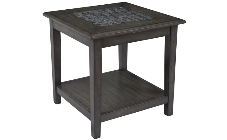 1798-3 GREY MOSAIC COLLECTION END TABLE W/SHELF GREY MOSAIC COLLECTION