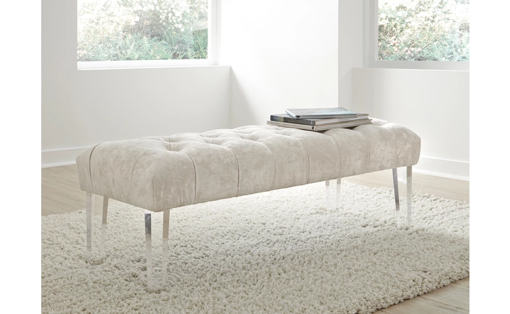 A3000076 BROOKLEE ACCENT BENCH BROOKLEE IVORY