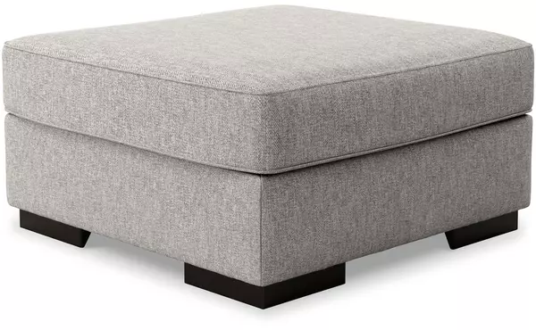 ashlor nuvella® slate oversized accent ottoman by ashley