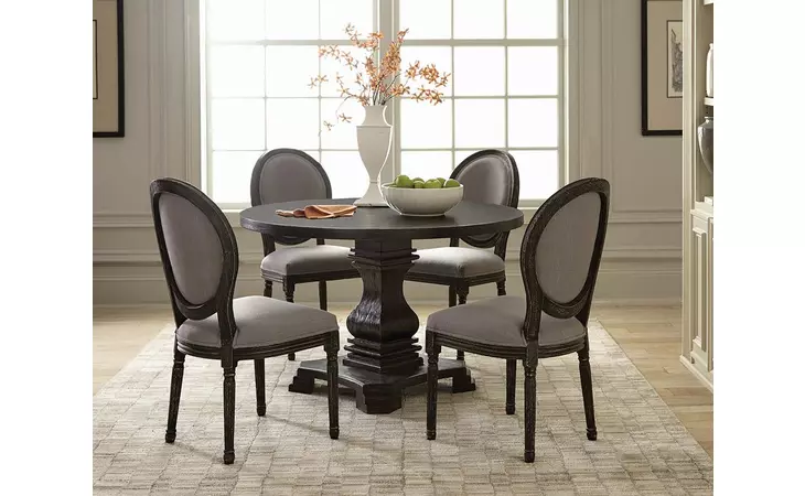 107650  DINING TABLE (ANTIQUE BLACK)