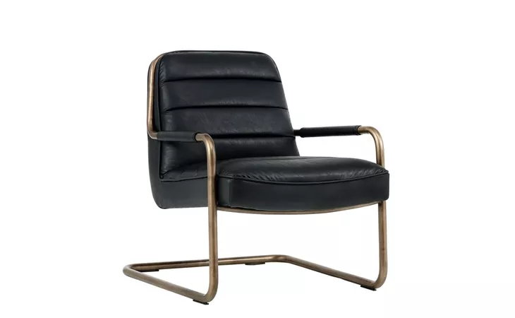 102583 LINCOLN LINCOLN LOUNGE CHAIR - VINTAGE BLACK