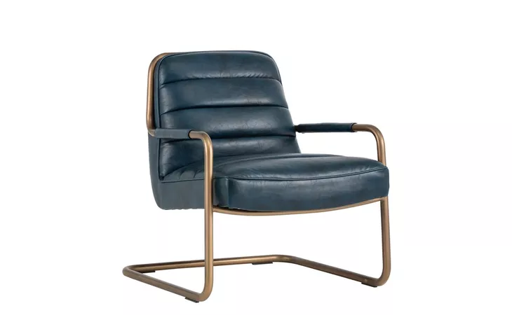 102586 LINCOLN LINCOLN LOUNGE CHAIR - VINTAGE BLUE