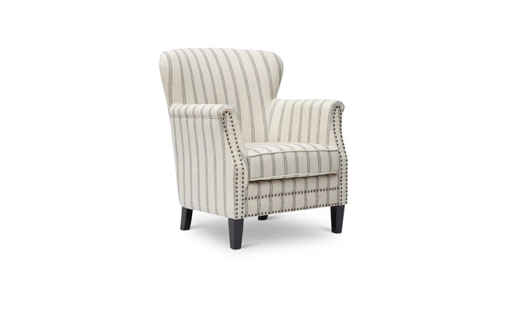 LAYLA-CH-FLAX LAYLA CHAIR ACCENT CHAIR W/STRIPED UPH LAYLA CHAIR