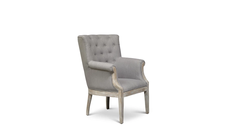 PAXTON-CH-SLATE PAXTON CHAIR ACCENT CHAIR W BUTTON TUFTING, FLARED ARMS