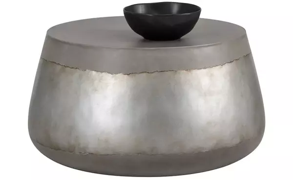 aries  aries coffee table - silver by sunpan