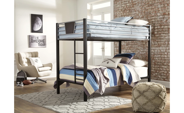 B106-59 Dinsmore TWIN/TWIN BUNK BED W/LADDER