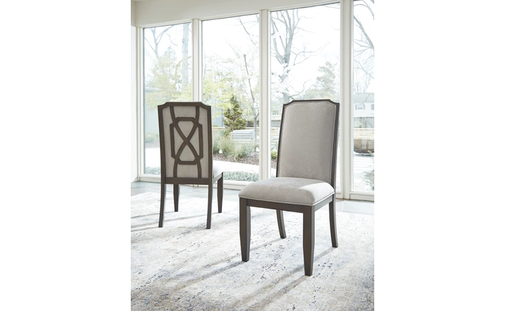 D723-01 ZIMBRONI DINING UPH SIDE CHAIR (2 CN)