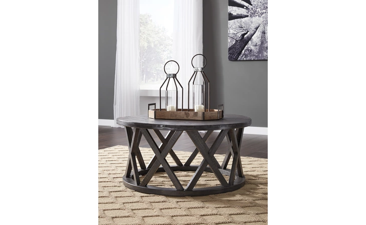 T711-8 Sharzane ROUND COFFEE TABLE