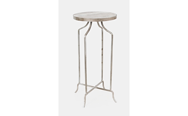 1730-59 HANDCRAFTED BY ARTISANS FROM AROUND THE WORLD JAMISON ROUND MARBLE ACCENT TABLE
