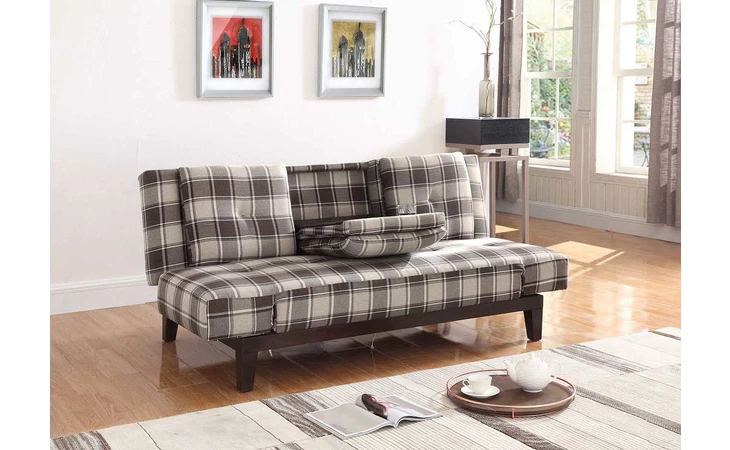 360028 SOFA BED (GREY BROWN PLAID) COASTER  360028