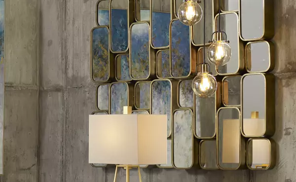 canute mirror, gold by uttermost