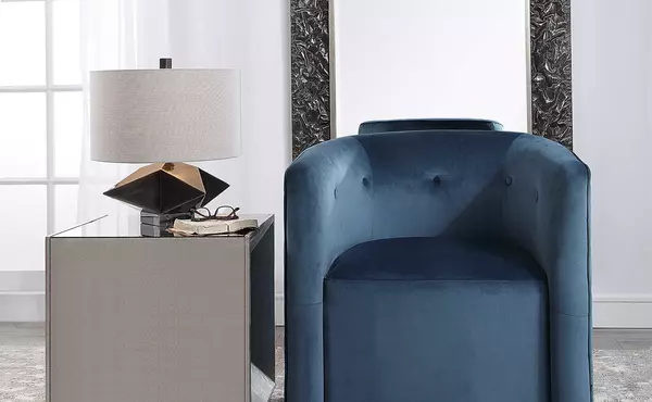 mallorie swivel chair by uttermost