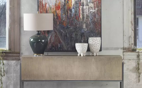 nevis console table by uttermost