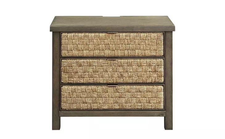 406-BR62 Modern Farmhouse 3 DRAWER ACCENT NIGHT STAND