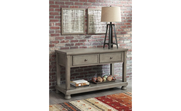 T733-4 Lettner - Gray CONSOLE SOFA TABLE LETTNER