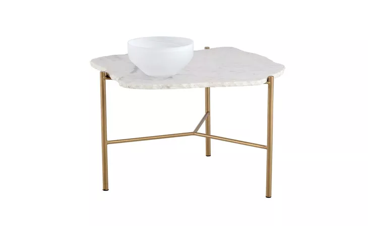 104567 SAUNDERS SAUNDERS COFFEE TABLE BASE - HIGH - GOLD