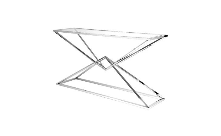101545  PHOENIX CST SHINING STAINLESS STEEL FRAME WITH CLEAR GLASS TOP GY-CST-8031