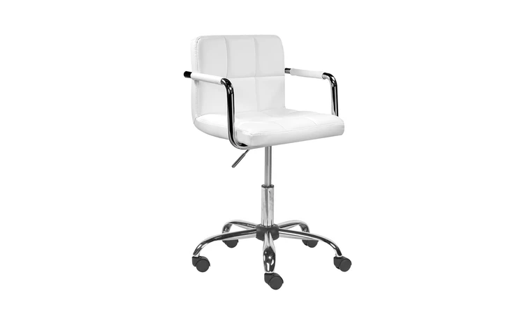 101276  SELENA OFFICE CHAIR - WHITE GY-OC-813 WHITE LEATHERETTE