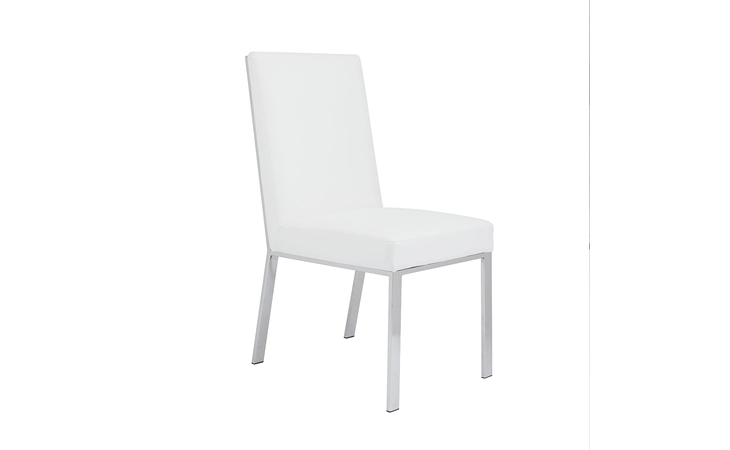 101454  EMILIANO DINING CHAIR WHITE LEATHERETTE GY-DC-8121
