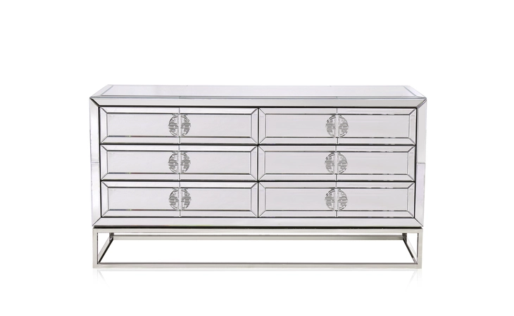 101936  LANGLEY MIRROR SIDEBOARD - 6 DRAWER GY-8218-DRSR
