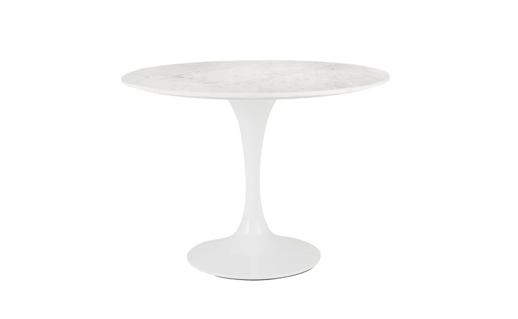 102166 KYROS DINING TABLE  WHITE GLOSSY BASE DT XCELLA  102166
