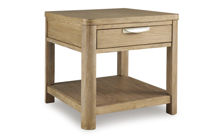 Rencott RECTANGULAR END TABLE ASHLEY Light Brown T7813