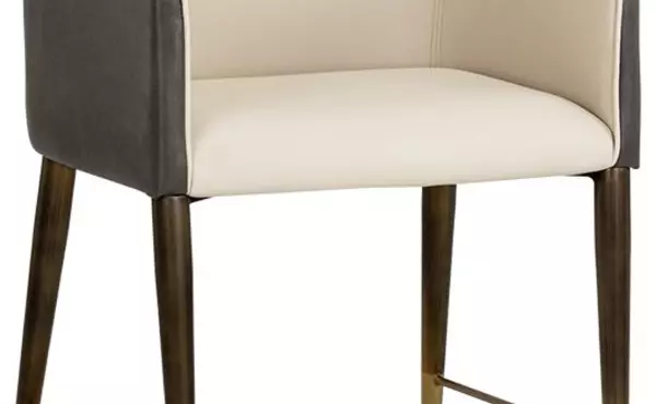 kylin dining armchair - dillon cream bravo ash by sunpan