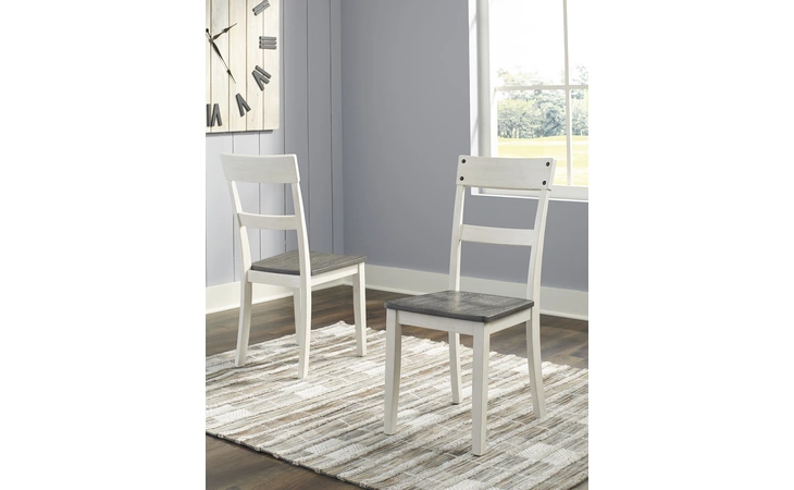 D287-01 Nelling DINING ROOM SIDE CHAIR (2/CN)