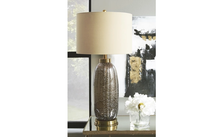 L430704 Aaronby GLASS TABLE LAMP (2/CN)