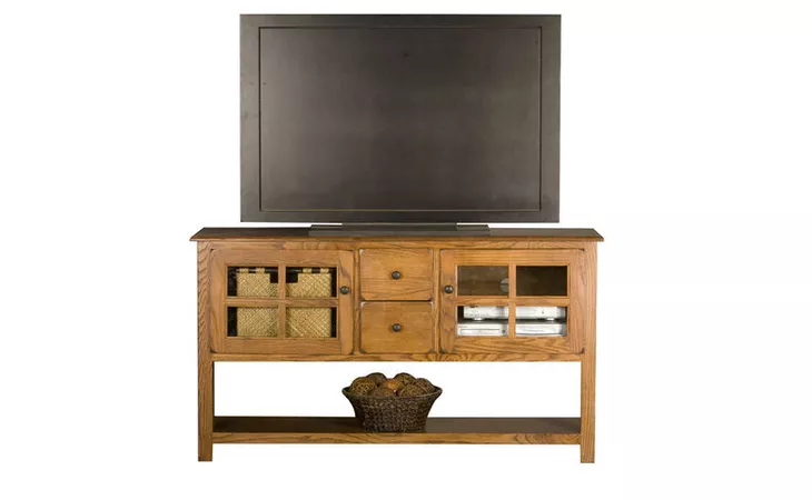 67309 ENTERTAINMENT CONSOLE SOFA TABLE, 2 DRAWERS, 2 GLASS DOORS, 2 GLASS SHELVES, STRAIGHT LEG BASE*GLASS*PL*FINSISH*BD, CC, DK, LT, MD, SO, UN, CR, CM EAGLE  67309